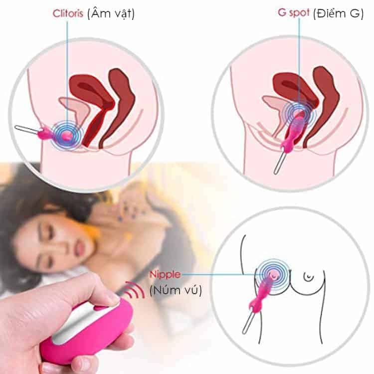 Trứng rung Zemalia KAY Anh Quốc điều khiển từ xa cực mạnh