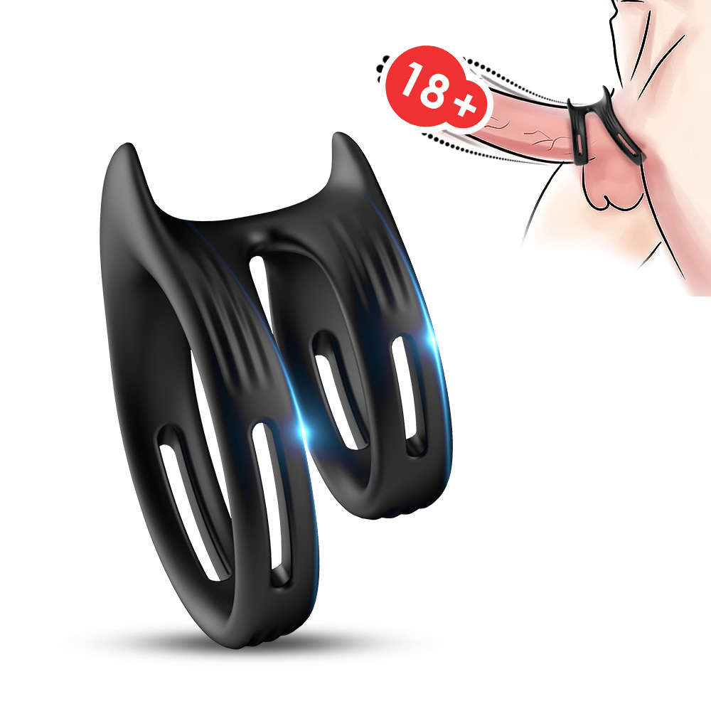 Vòng đôi silicon Cock Ring Stay Hard Mỹ Chống xuất tinh sớm Vòng đôi silicon Cock Ring Stay Hard Mỹ Chống xuất tinh sớm