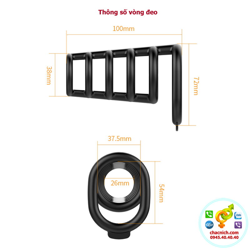 Vòng Đeo Chống Xuất Tinh Sớm Pretty Love Rodrigo Kéo Dài