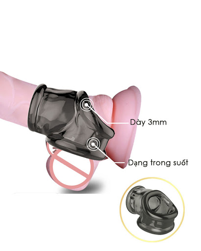 Khóa dương vật silicon y tế an toàn kéo dài cương dương hiệu quả
