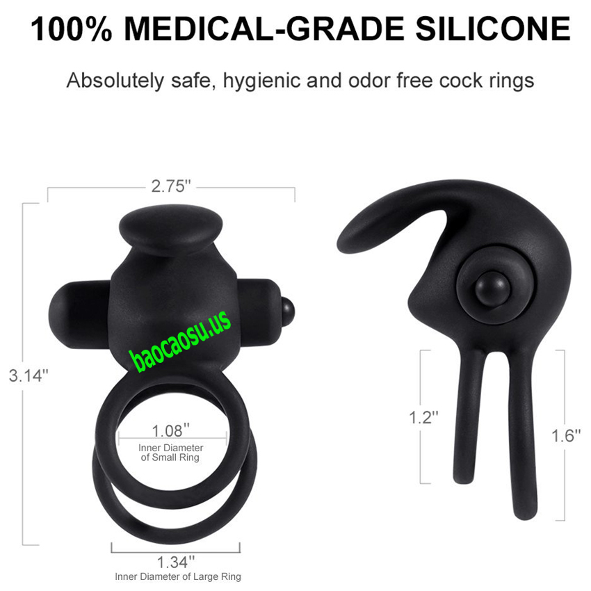 Vòng rung điểm G chống xuất tinh sớm Utimi silicone mềm nhập Mỹ