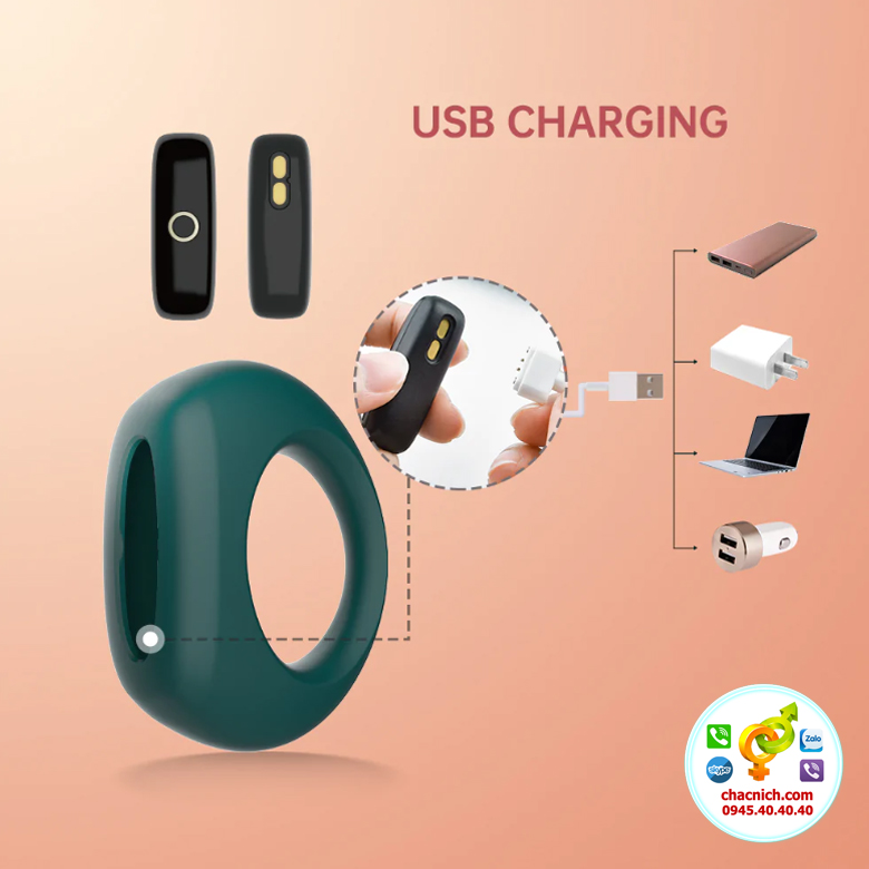 Vòng rung Magic Dante II 10 chế độ điều khiển qua App silicon cao cấp