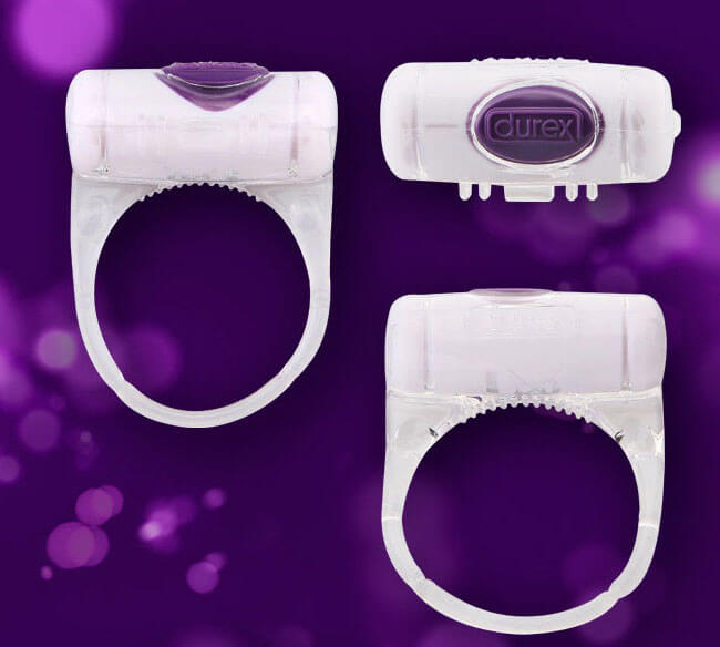 Vòng rung đeo dương vật Durex silicone an toàn co giãn tốt