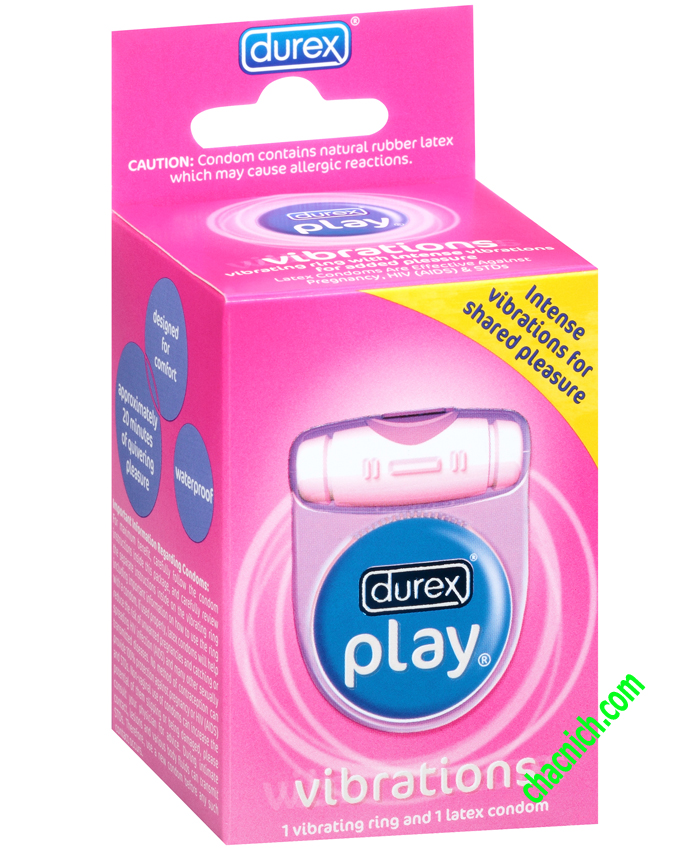 Vòng rung Durex Play Vibrations silicone cao cấp rung mạnh mẽ