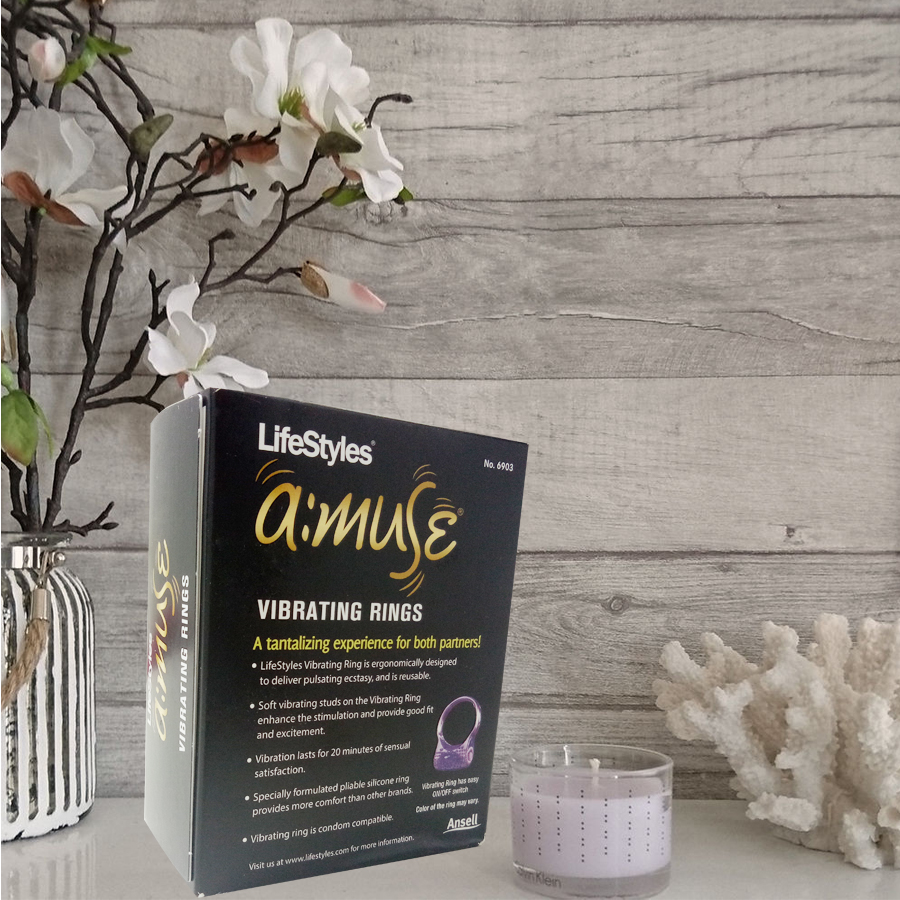 Bộ 3 vòng rung tình yêu Lifestyles cao cấp silicone mềm rung đa chế độ