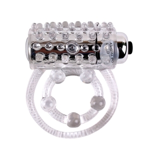 Vòng rung siêu gai bi 7 tần số TPE tăng khoái cảm nam nữ