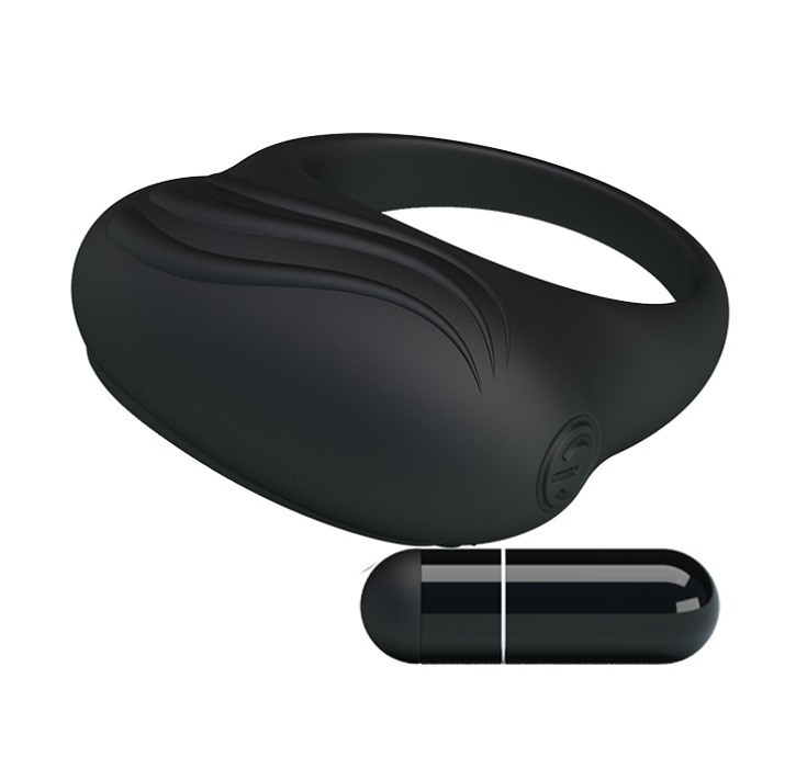 Vòng rung PrettyLove cao cấp thay pin co giãn tăng khoái cảm nam giới dễ dùng