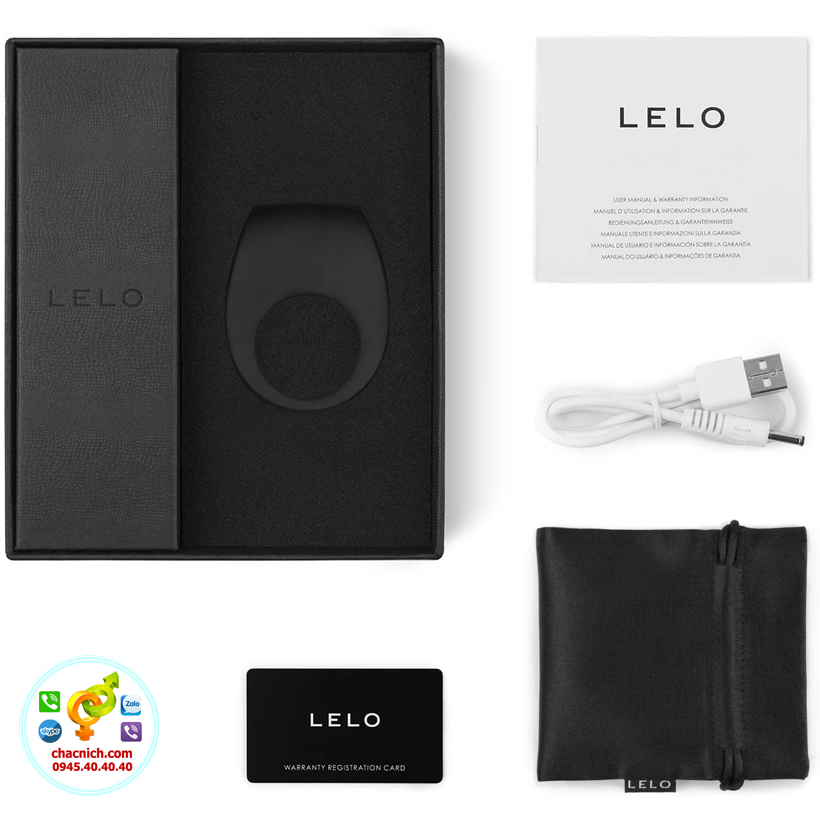 Vòng Đeo Dương Vật Lelo Tor 2 6 Kiểu Rung Silicon Cao Cấp