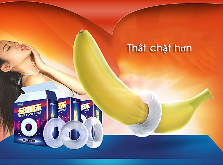 Vòng đeo chống xuất tinh Leten cao cấp trơn vằn lượn sóng