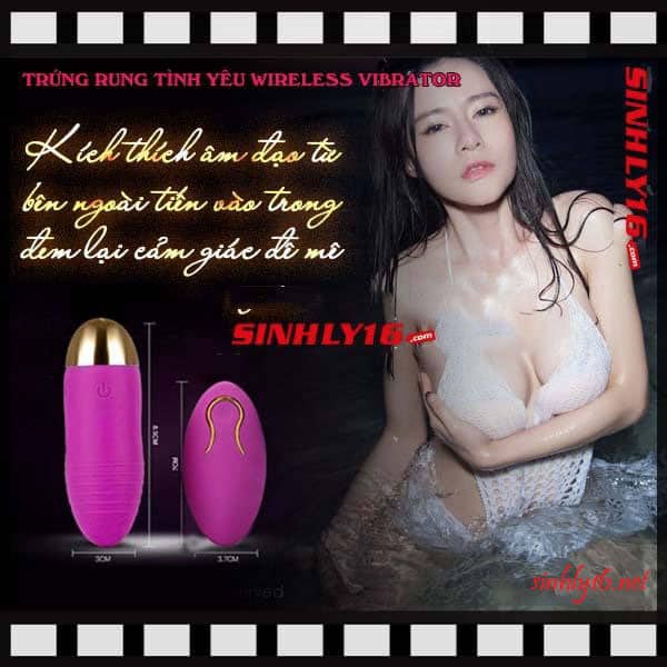 Trứng rung tình yêu Manuo không dây 10 chế độ cao cấp