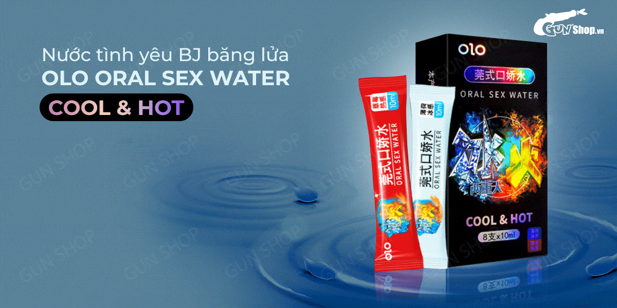  Phân phối Nước tình yêu BJ băng lửa - OLO Oral Sex Water Cool & Hot - Hộp 4 cặp giá rẻ