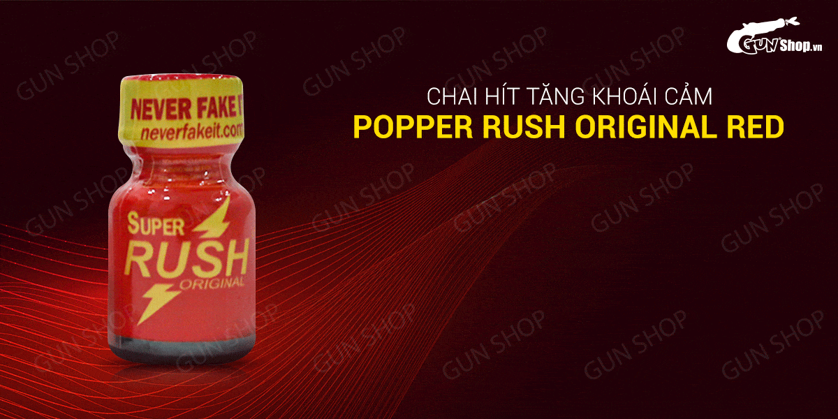  Nhập sỉ Popper Super Rush Original Red 10ml chính hãng Mỹ USA PWD loại tốt