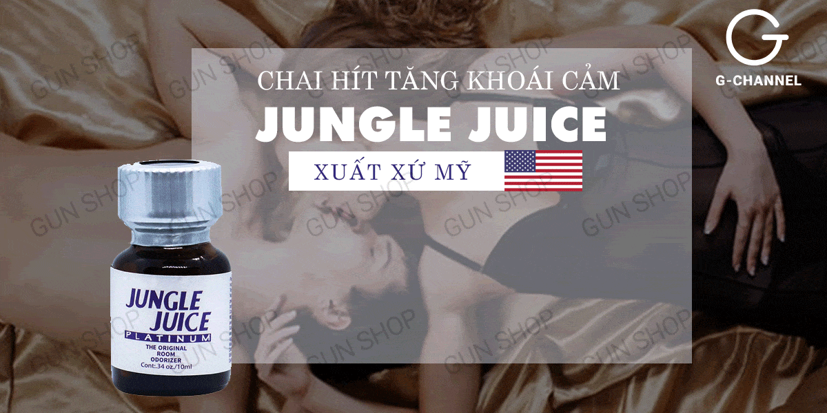  Phân phối Chai hít tăng khoái cảm Popper Jungle Juice Platinum - Chai 10ml hàng mới về
