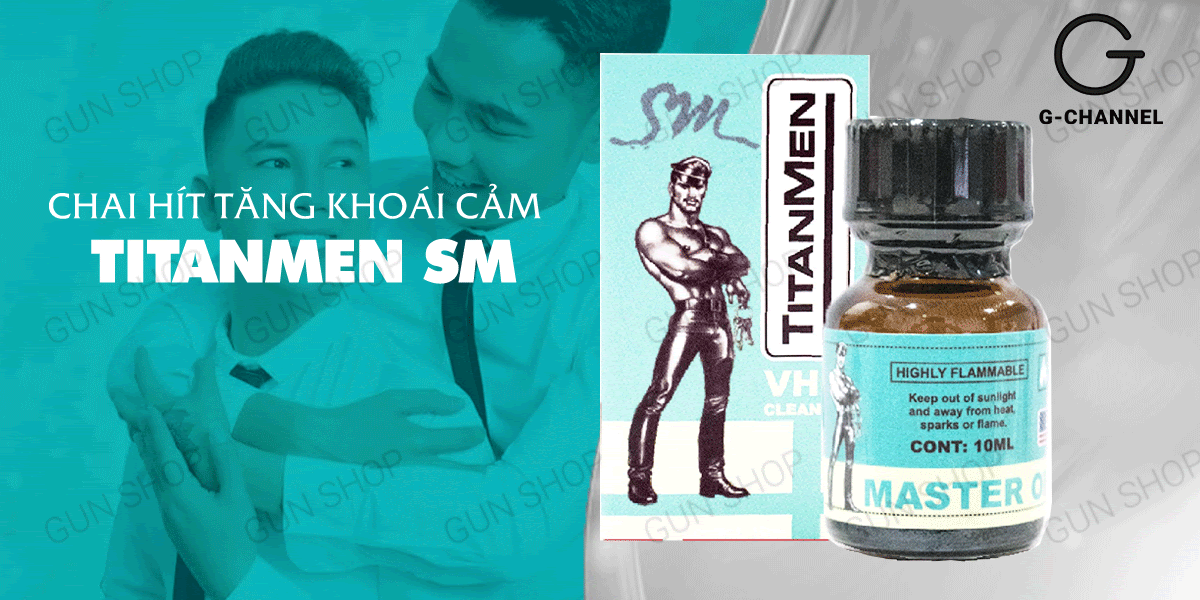  Đánh giá Chai hít tăng khoái cảm Popper Titanmen SM - Chai 10ml nhập khẩu