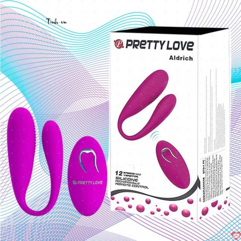 Trứng rung Pretty Love Aldrich kích thích điểm G 12 chế độ rung 