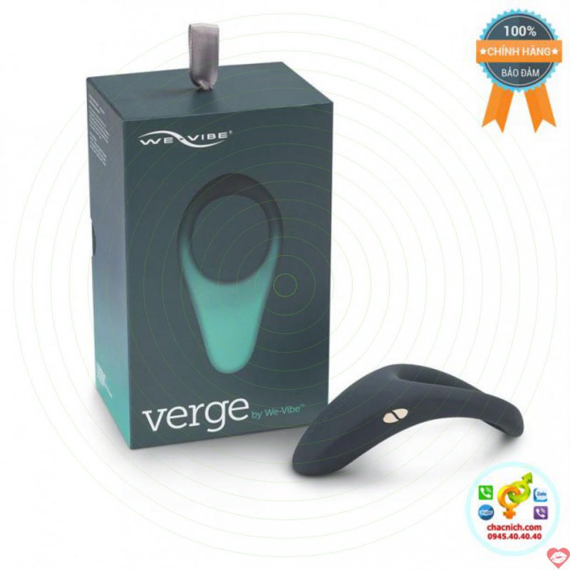 Vòng đeo dương vật We-Vibe Verge silicon cao cấp 8 chế độ rung Mỹ 