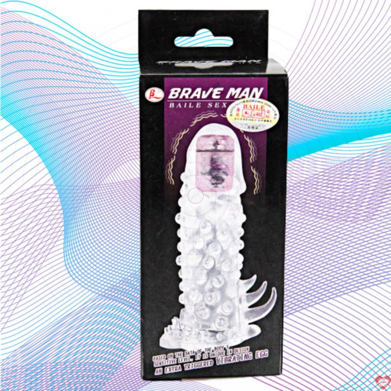 Bao cao su đôn dên Braven man silicon gai đầu rung an toàn 