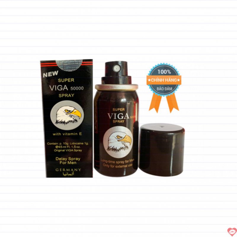 Chai xịt chống xuất tinh sớm Viga 50000 Đức chính hãng kéo dài 