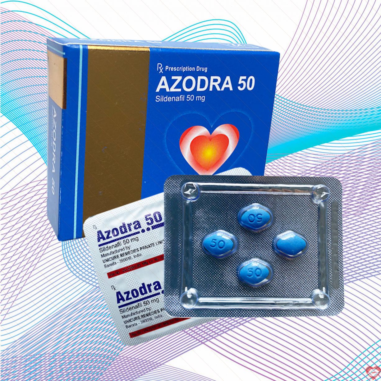 Bán Azodra 50mg viên uống hỗ trợ cương dương kéo dài thời gian tăng cường sinh lý - Hộp 4 viên mới nhất