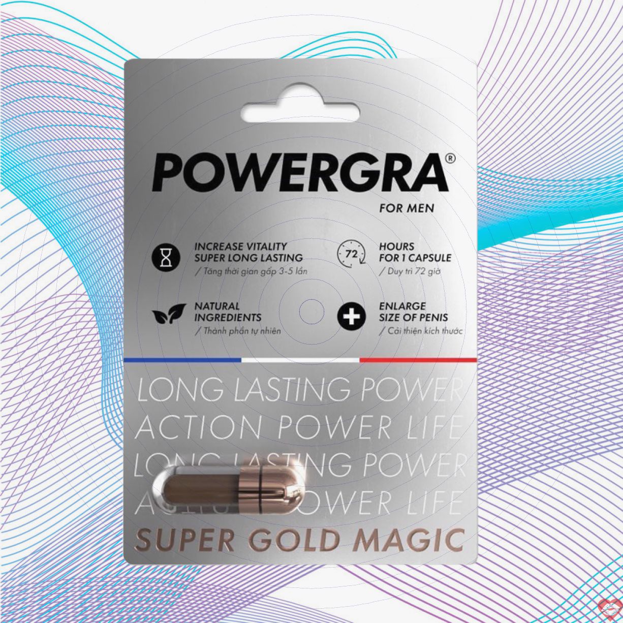 Nhập sỉ Viên uống tăng kích thước kéo dài thời gian Powergra For Men - Vỉ 1 viên giá tốt