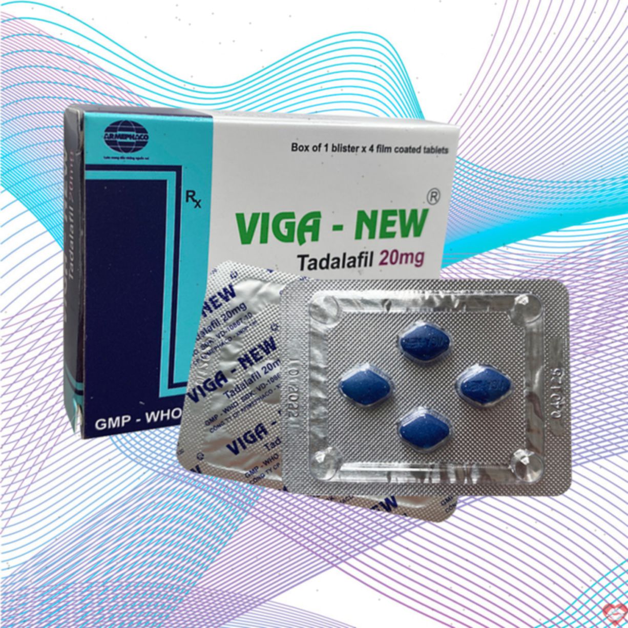 Bảng giá Viga New 20mg cường dương kéo dài thời gian chống xuất tinh hộp 4 viên có tốt không?