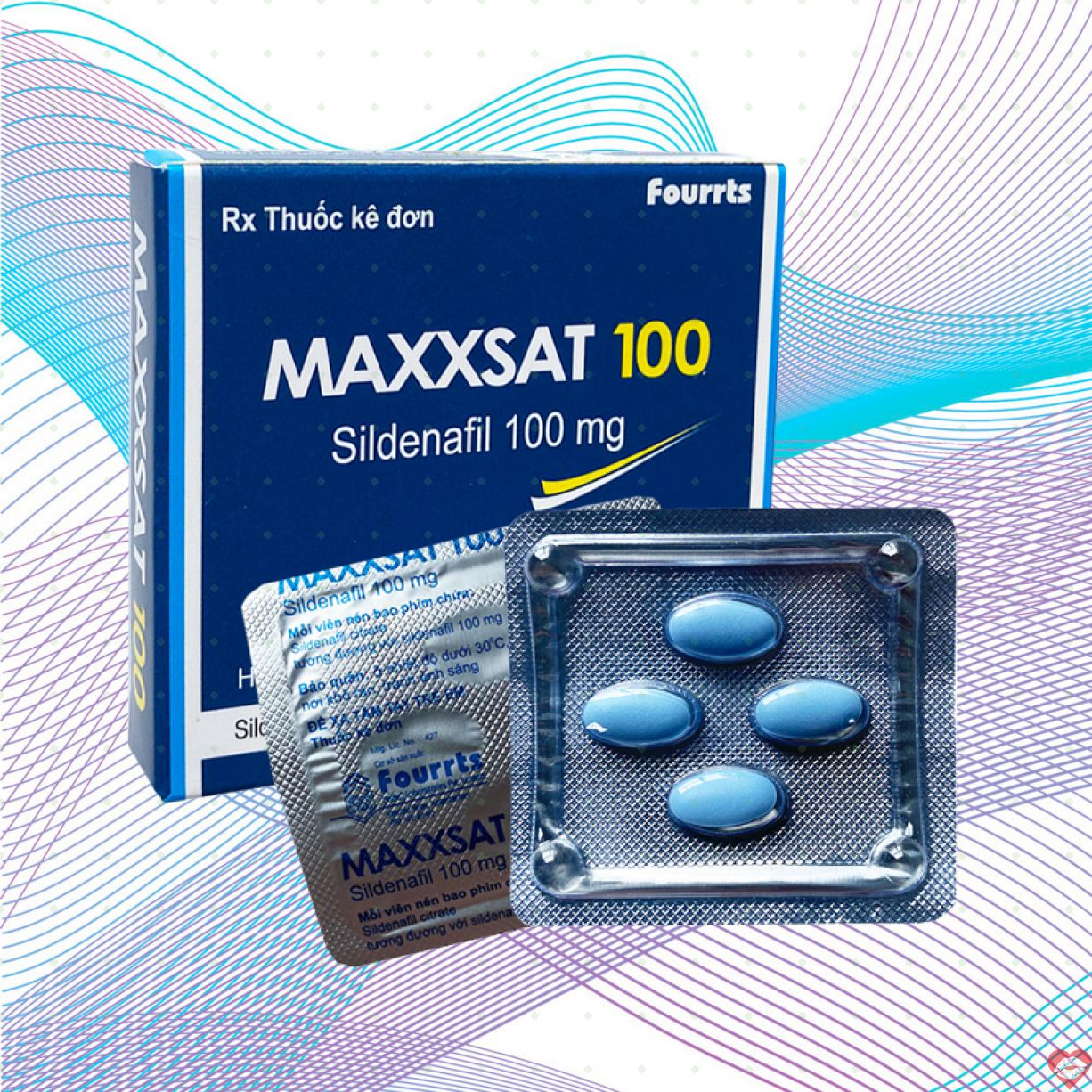 Sỉ Maxxsat 100 Sildenafil Cường dương kéo dài thời gian Nam giá rẻ