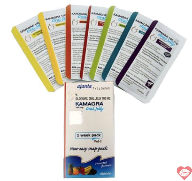 Giá sỉ Siro Cường Dương Kamagra Oral Jelly Hương Trái Cây Một Hộp 7 Gói 100g giá rẻ