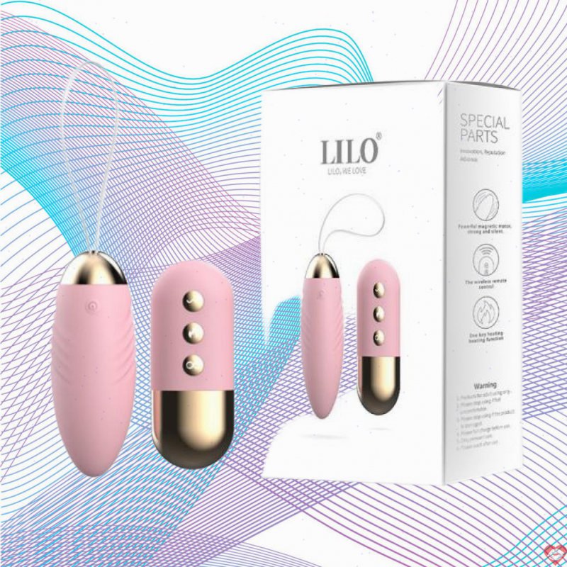Trứng rung Lilo không dây sưởi ấm điều khiển từ xa sạc USB 