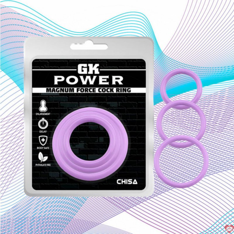 Vòng đeo kéo dài quan hệ Chisa Magnum Force Cock Ring tím xinh 