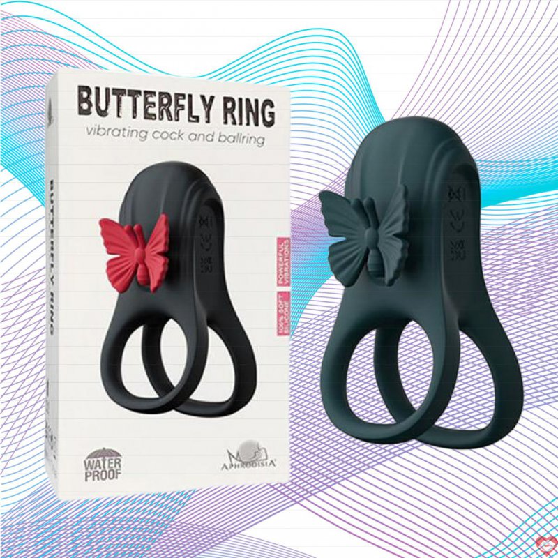 Vòng rung đôi Butterfly Ring cánh bướm tăng khoái cảm cho cặp đôi 