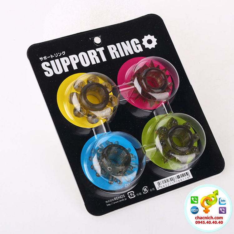  Nhập sỉ Bộ 4 vòng đeo dương vật silicone cao cấp Support Ring giá tốt