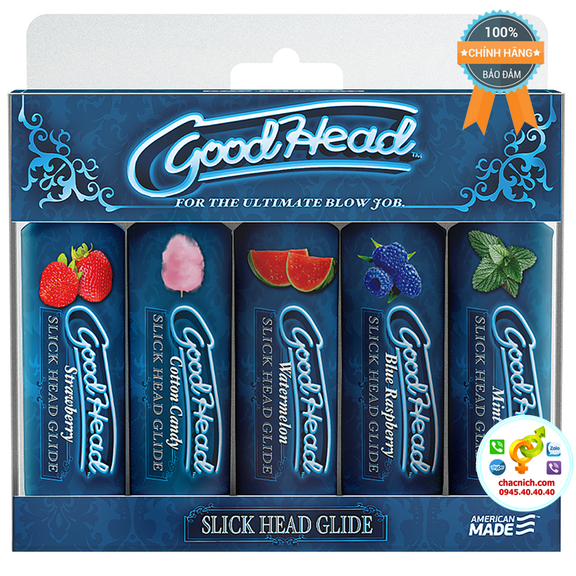  Shop bán Gel quan hệ Oral 5 hương vị tươi mát GoodHead Slick Head Glide cao cấp