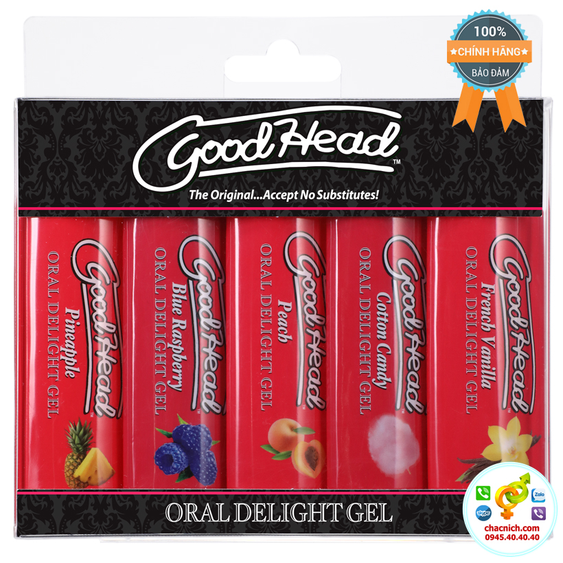  Mua Bộ 5 chai gel Oral sex hương vị mới lạ tạo niềm vui sướng GoodHead Oral Delight có tốt không?