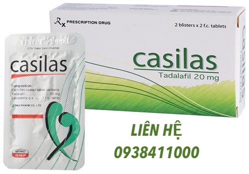  Shop bán Viên uống Casilas 20mg trị rối loạn cương dương kéo dài thời gian quan hệ thuốc trị xuất tinh sớm hàng xách tay