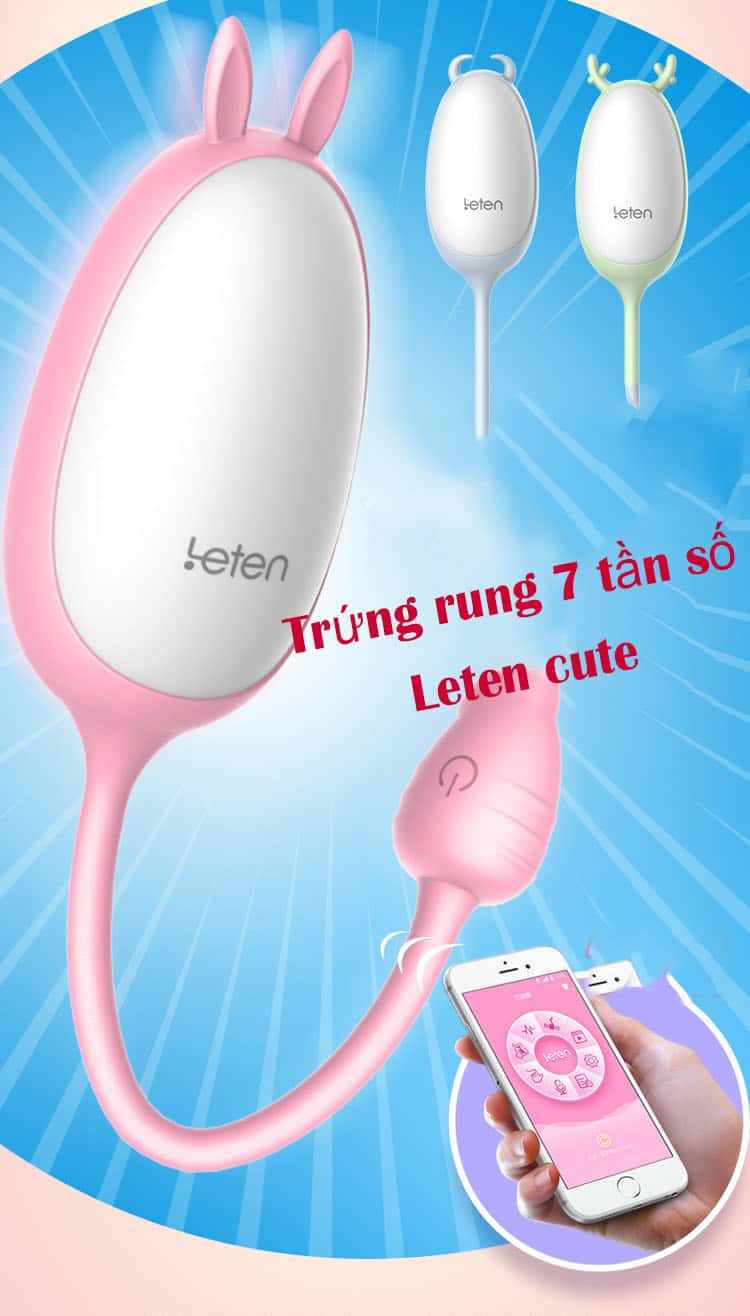  Mua Trứng Rung Tai Thỏ 7 Tần Số Sextoy EG33B nhập khẩu