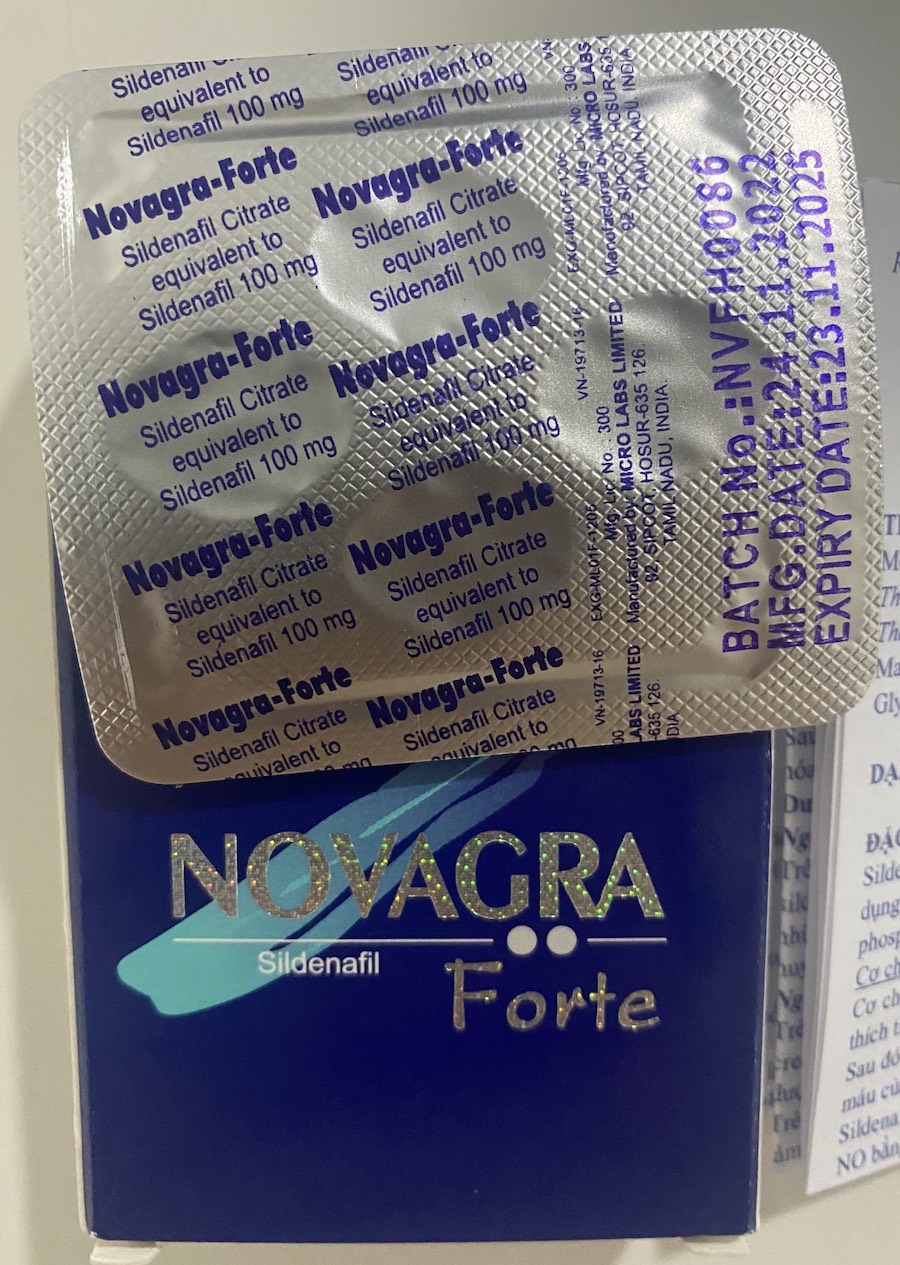  Nơi bán Thuốc Novagra Forte 100mg cương dương Ấn Độ chống xuất tinh sớm tăng sinh lý hàng xách tay