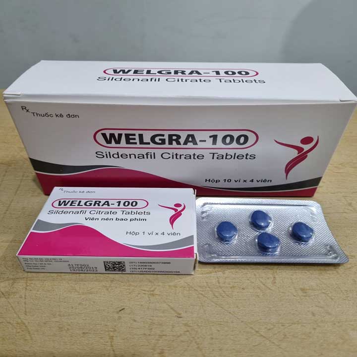 Bảng giá Viên uống cương dương ấn độ Welgra 100mg tăng cường sinh lý nam giới tốt nhất mới nhất