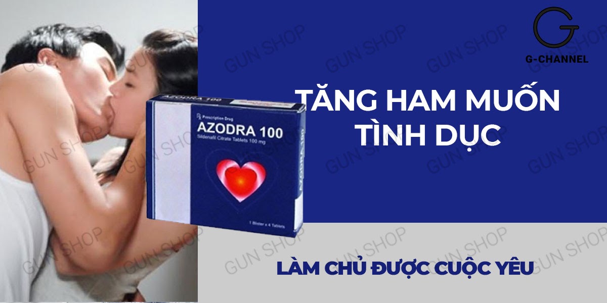  Đại lý Viên uống hỗ trợ cương dương tăng cường sinh lý Azodra 100mg - Hộp 4 viên giá tốt