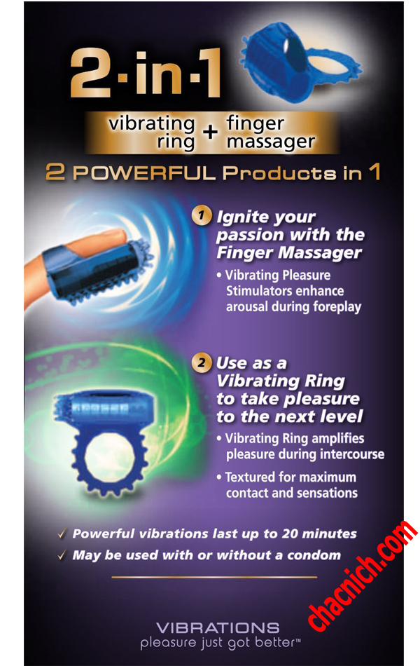  Sỉ Vòng rung kép độc đáo mới lạ Trojan Vibration 2in1 chính hãng